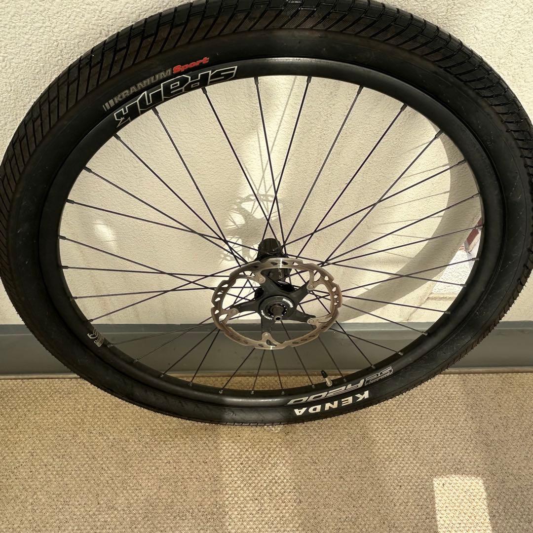 SPANK MTB用26インチ ホイールタイヤセット ディスクブレーキ付