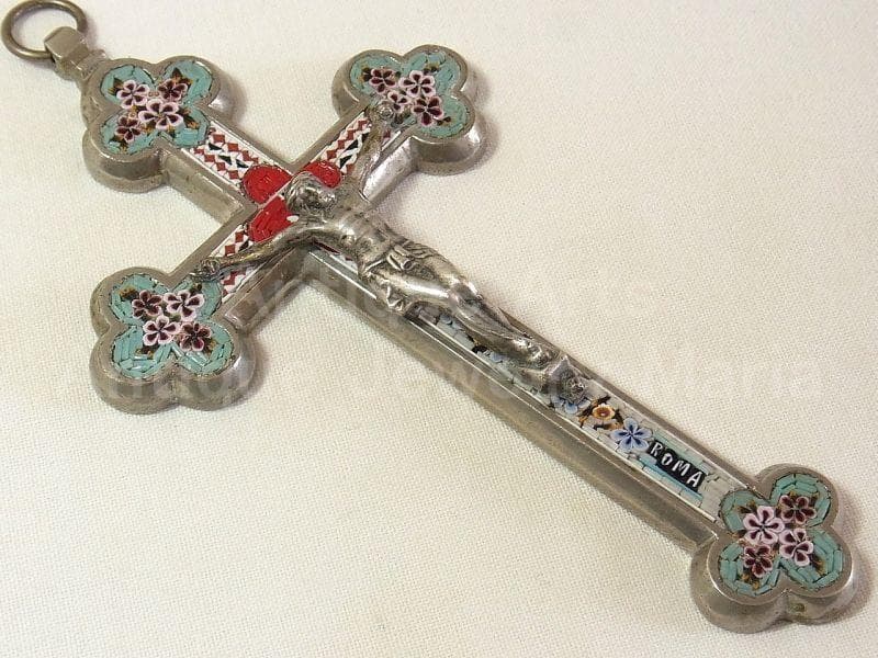 c1536イタリア マイクロモザイクタイル クロス 《大型サイズ（M）》