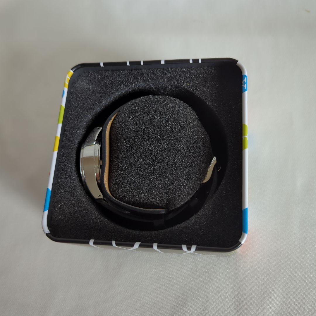 フォッシルFOSSIL BIG TIC腕時計レザーブラック美品