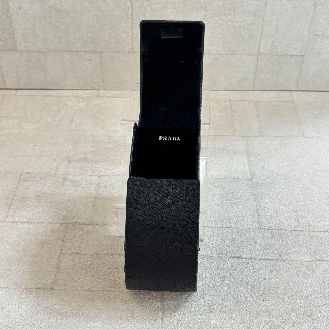 【美品】プラダ　PRADA☆サングラス ブラック ケース付き　パープル　795