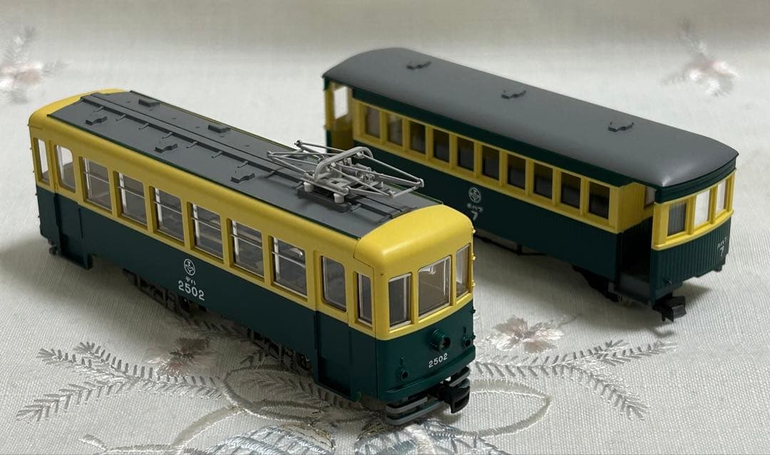 トミーテック 富井電鉄　猫屋線 直通用路面電車＋客車/貨車セット　2両2点