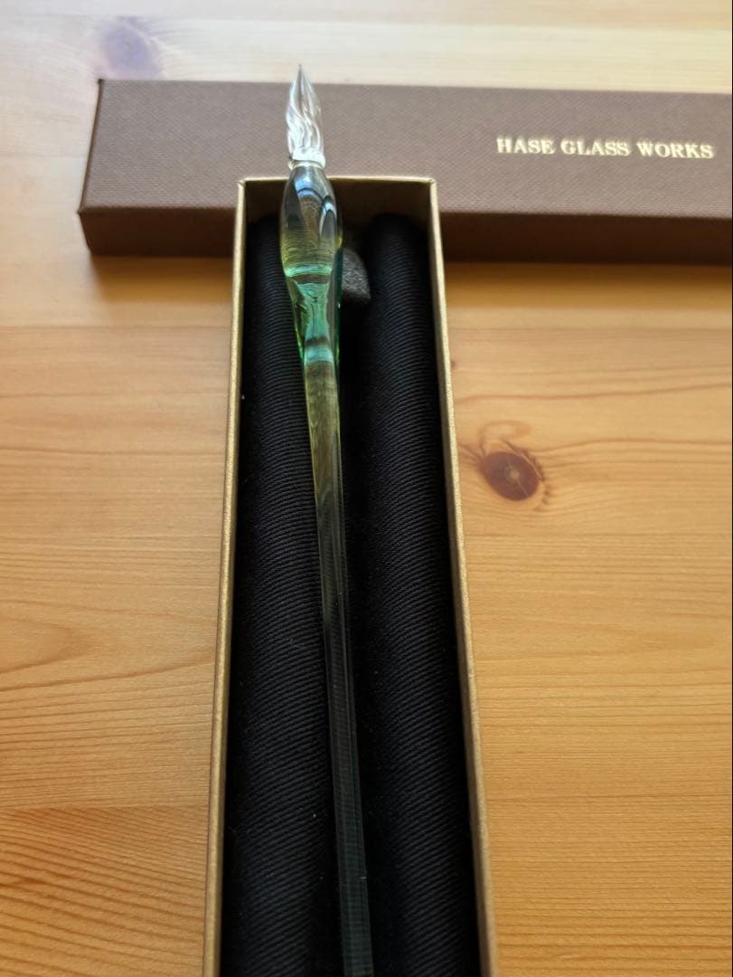 HASE硝子工房 ガラスペン グリーン