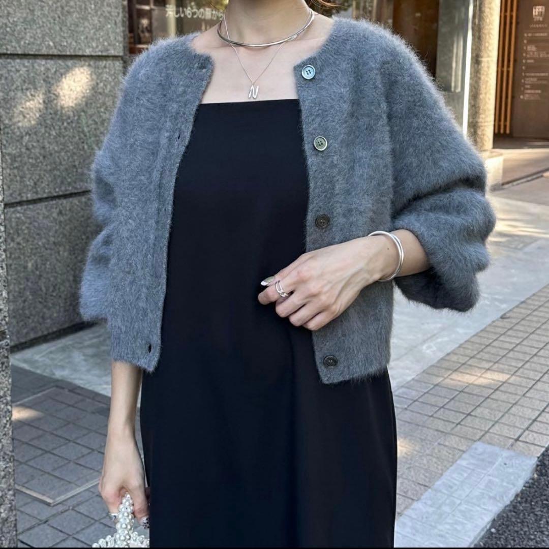 COLLAGE GALLARDAGALANTE フォックスショート丈カーディガン