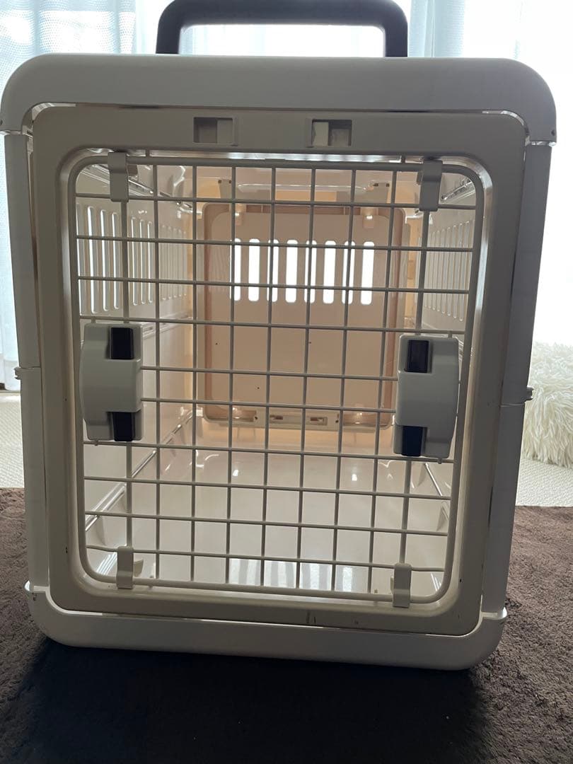 リッチェルキャンピングキャリー折りたたみLサイズアイボリー