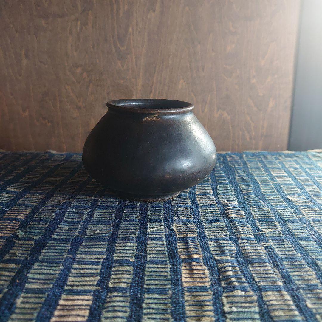 黒高麗 小壺 塩笥 小服茶碗