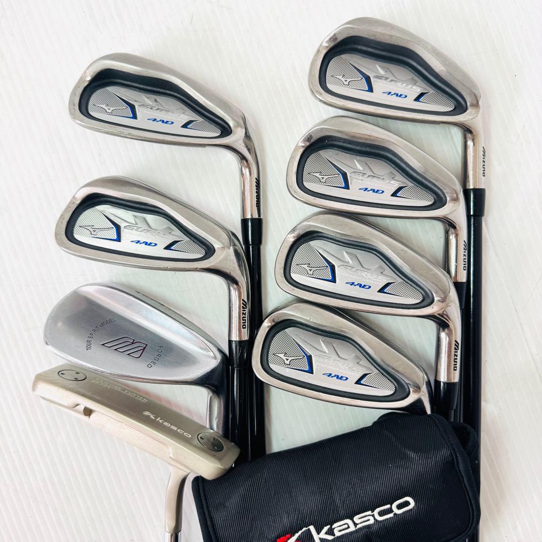 豪華11本 ミズノ ユーラス 4AD メンズクラブセット SR 初心者 男性 右