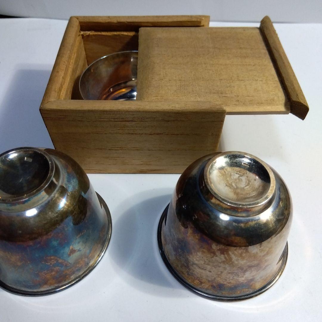 純銀盃３点セット　刻印有り　つぶし　本物保証　66g