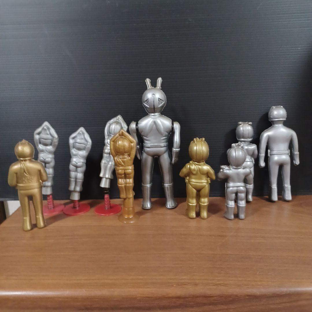 当時物　昭和のヒーロー駄玩具　希少ソフビ　10点セット