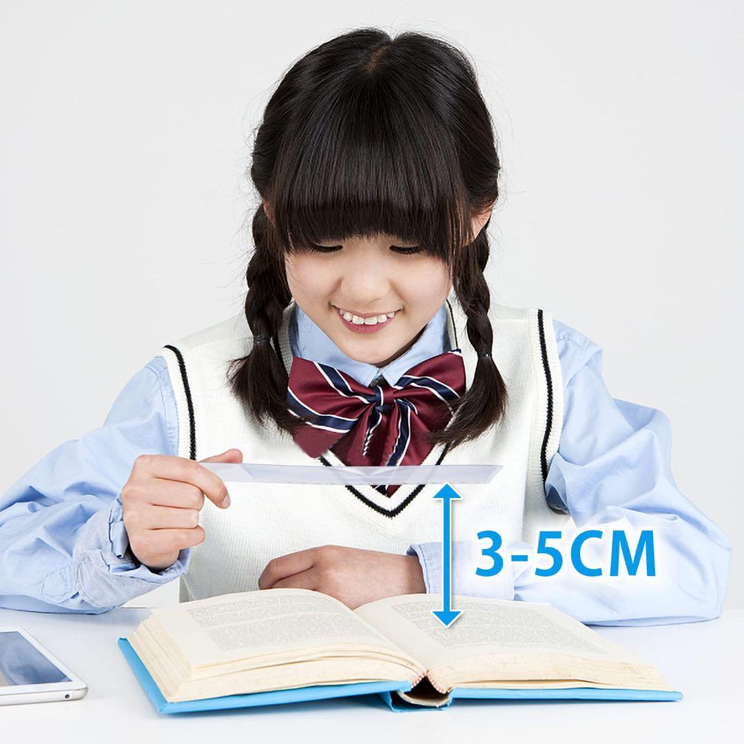 6枚フレネルレンズ 3倍 雑誌を拡大する 6ピースブックマーク 定規