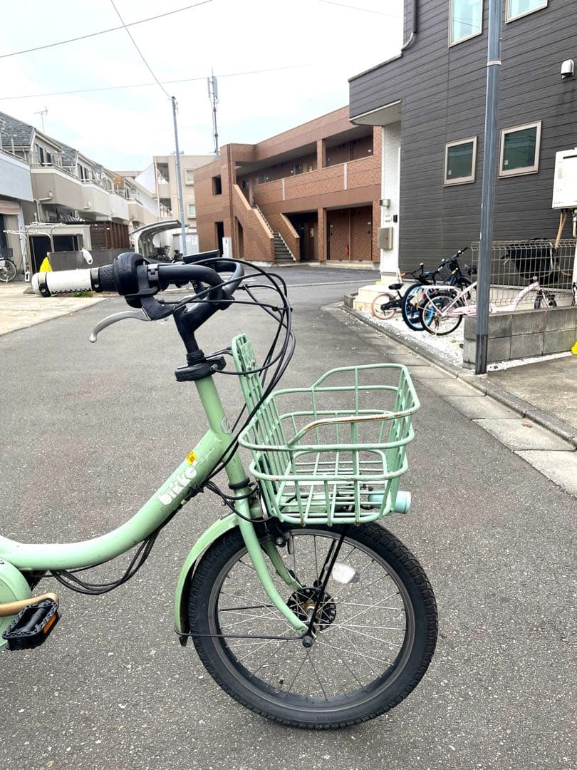 【BRIDGESTONE】bikke2子供乗せ電動自転車20型3速LED付属品付