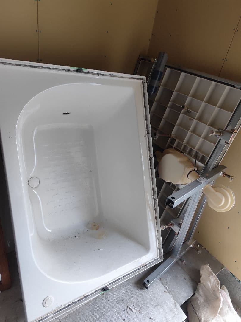 未使用 ホワイト バスタブ 1216 お風呂 ユニットバス