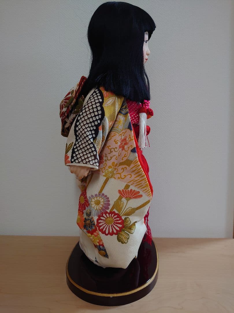 【送料込み】松寿作 市松人形 「浪花のいちまさん」立ち、座り2体セット 元箱付き