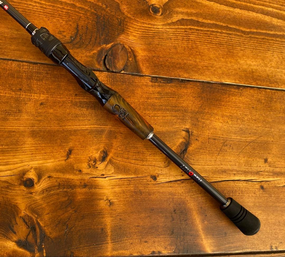 釣り竿セット　ベイトロッド　C702ML バスロッド　バス釣り　ウッドグリップ