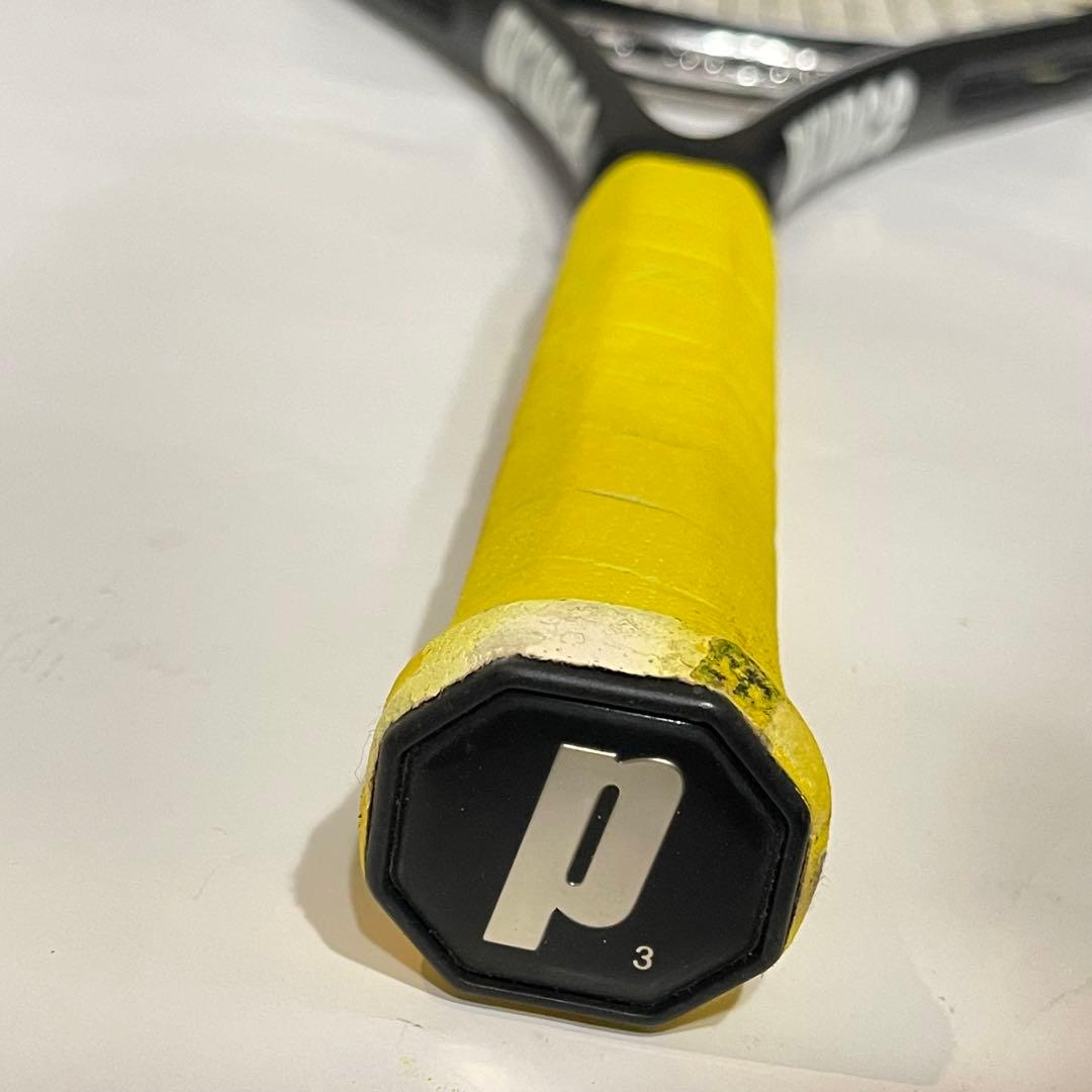 テニスラケット Prince プリンス 硬式用 ラケット 白 黒 袋付き