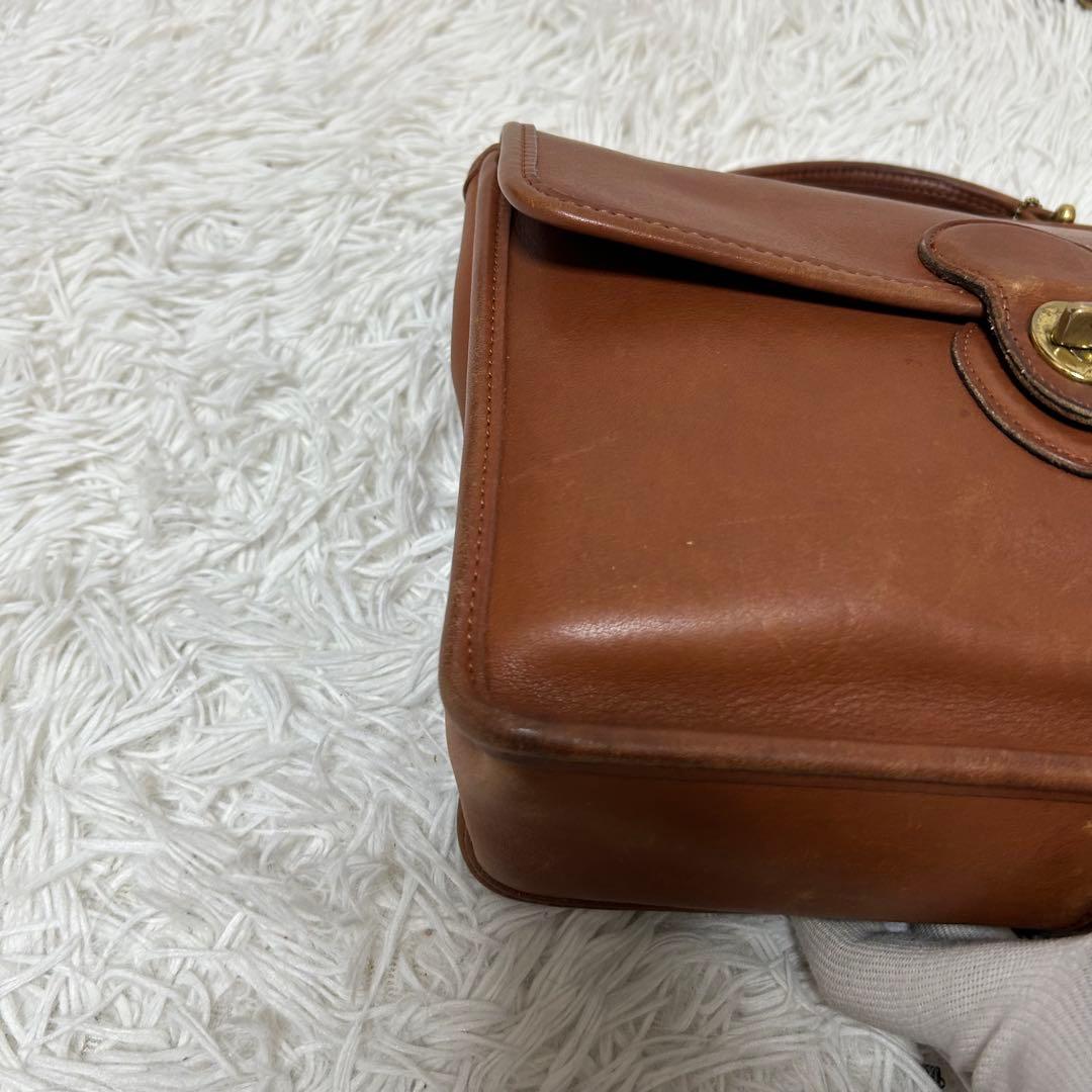 【人気✨ターンロック/ユニセックス】オールドコーチ　ブラウン　2way バッグ