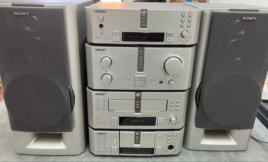【SONY/ソニー】MS717 システムコンポ一式 MD/CD/ラジオ