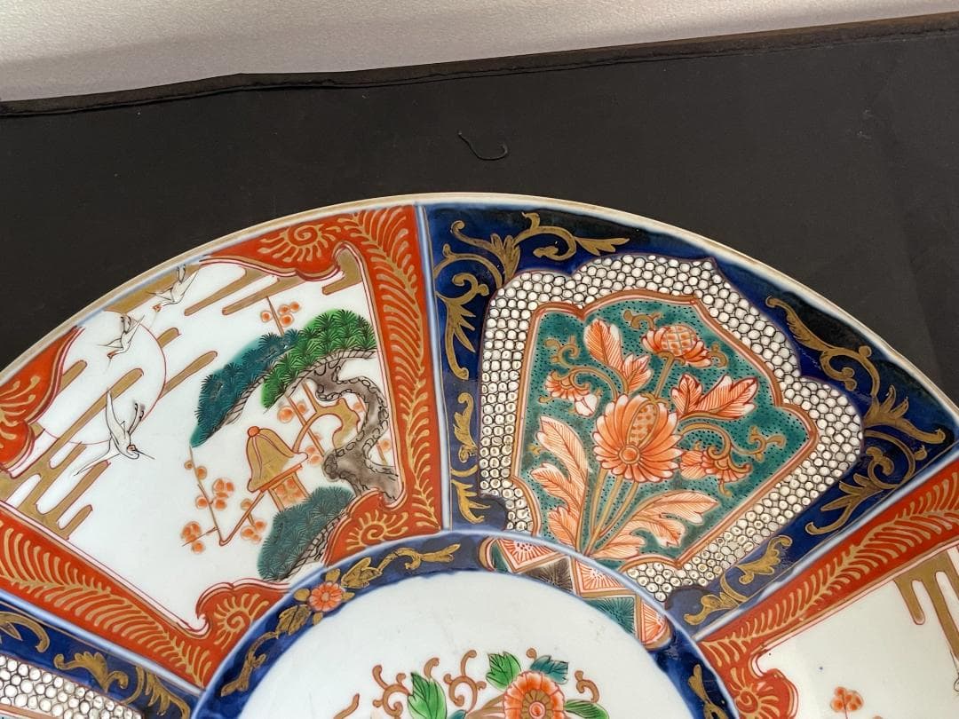 伊万里　色絵　大皿　明治時代　３２1