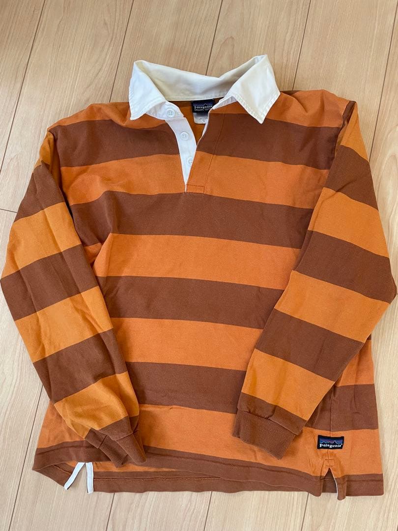 00s patagonia ボーダーラガーシャツ　オーガニックコットン