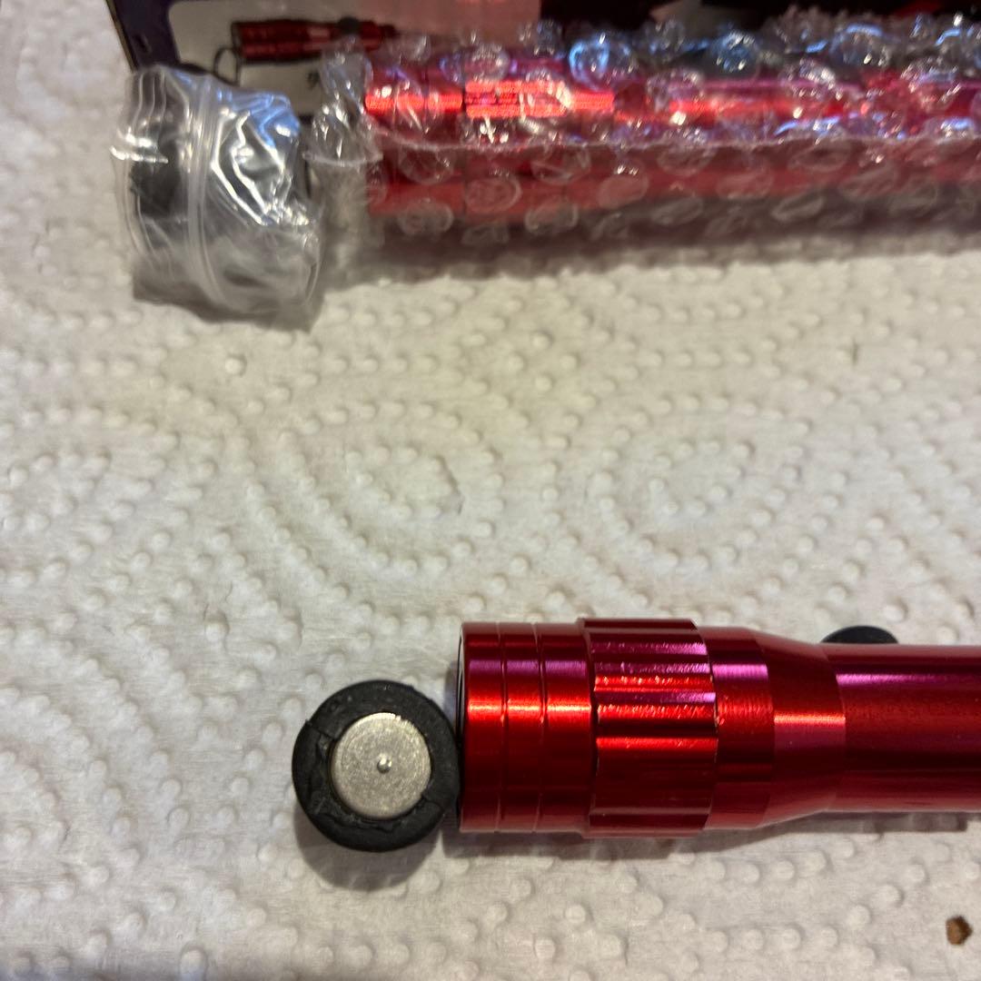 フレキシブルスマートライト ボタン電池付き　レッド　ブラック　4本セット