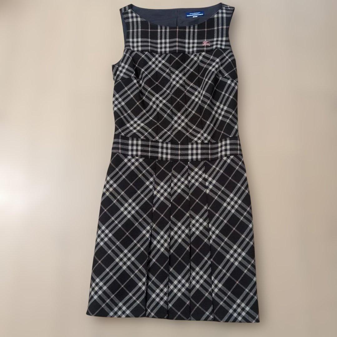 BURBERRY ノースリーブ チェック柄 ワンピース36
