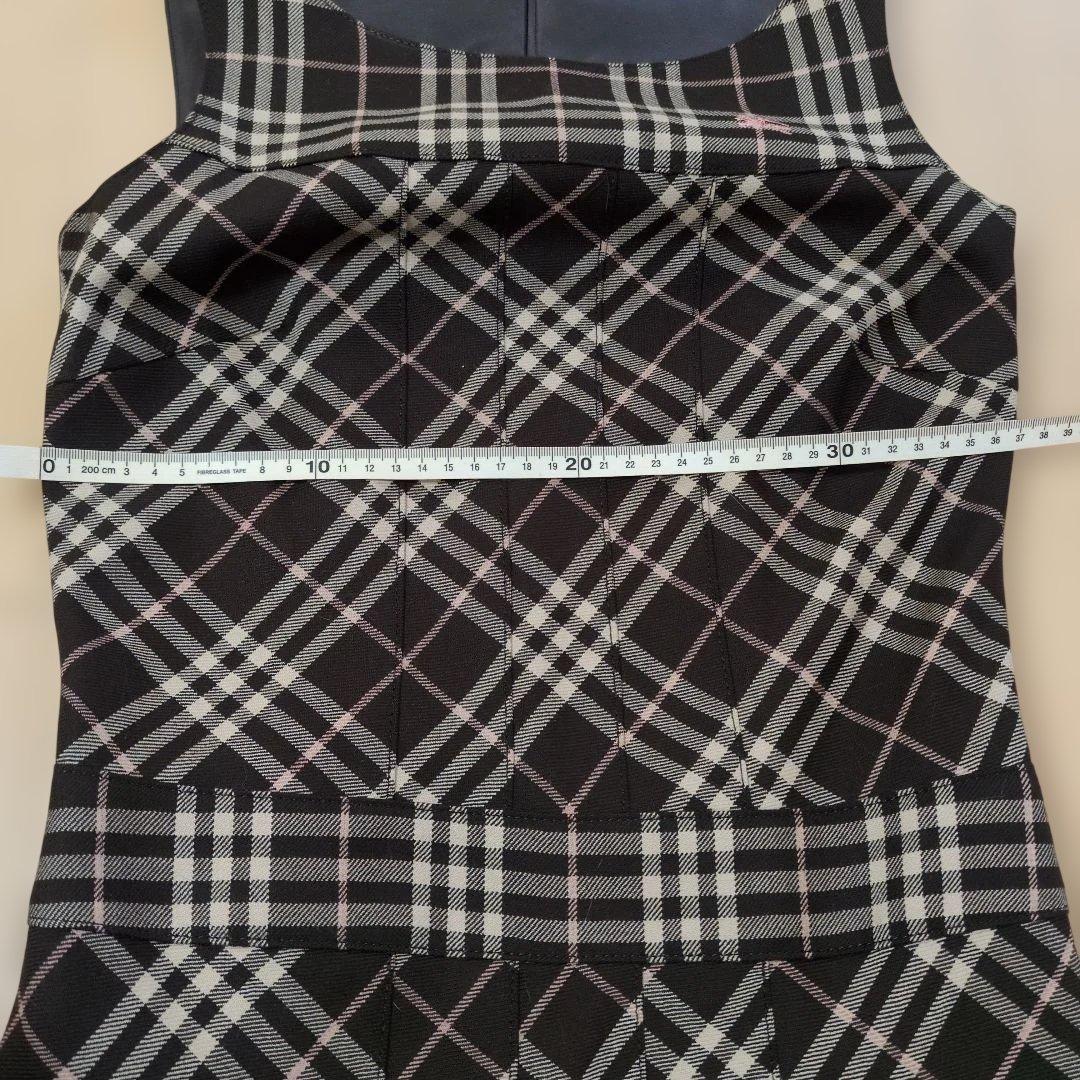 BURBERRY ノースリーブ チェック柄 ワンピース36