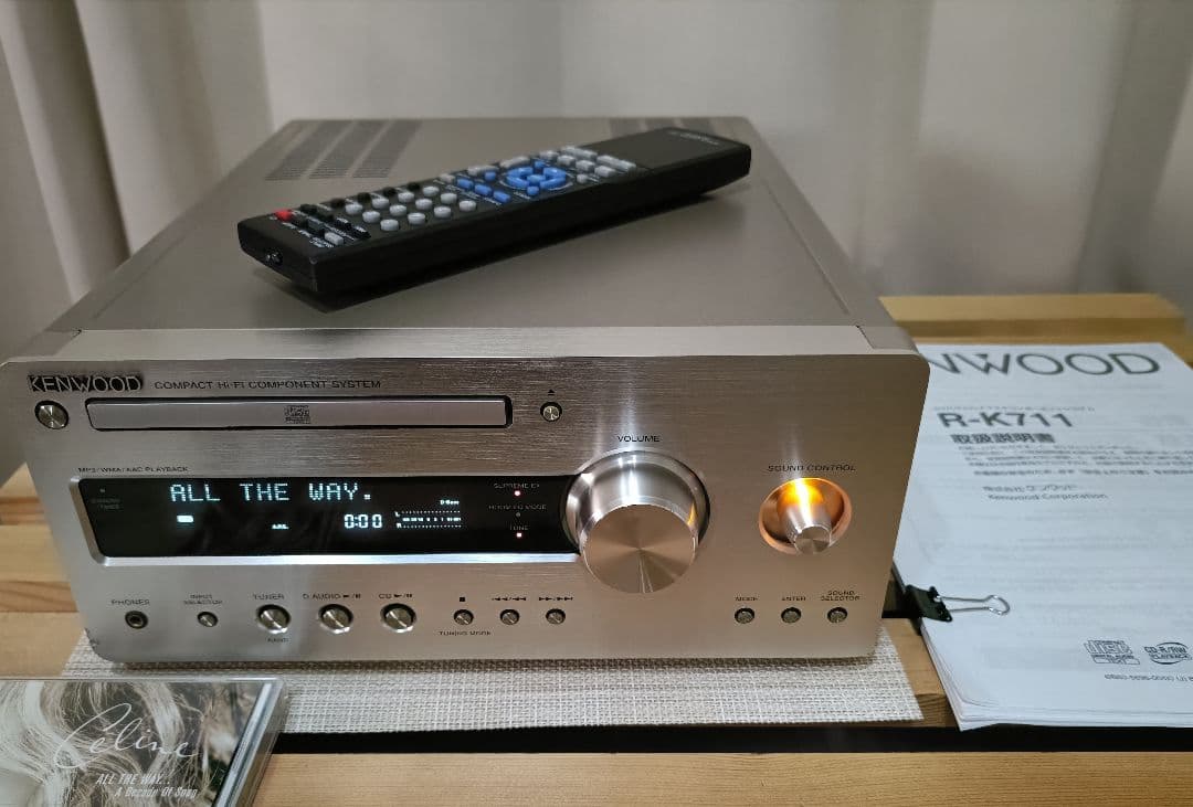 KENWOOD R-K711 CDレシーバー　 純正リモコン、取説付属　完動品