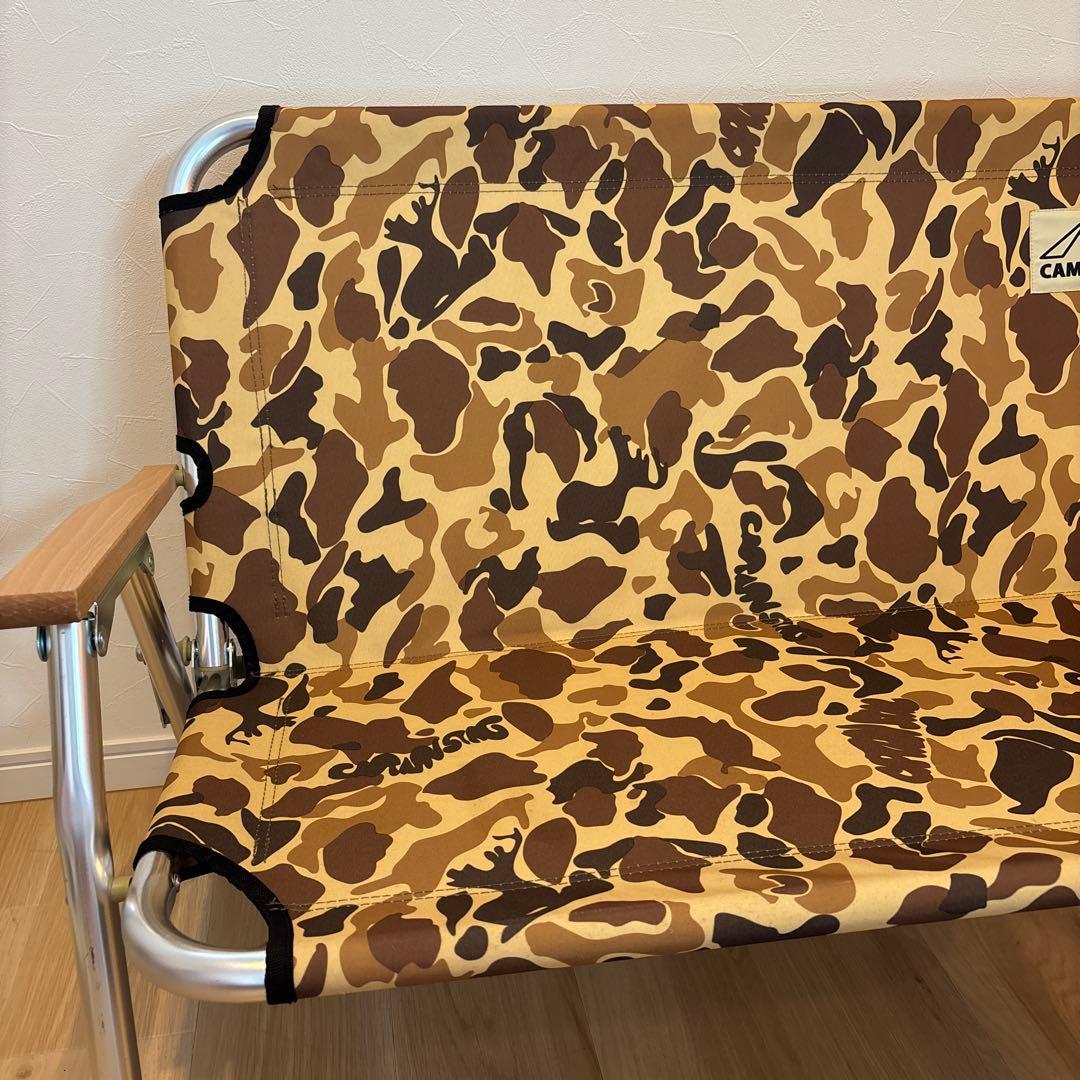 キャプテンスタッグ　カモフラ アルミベンチ