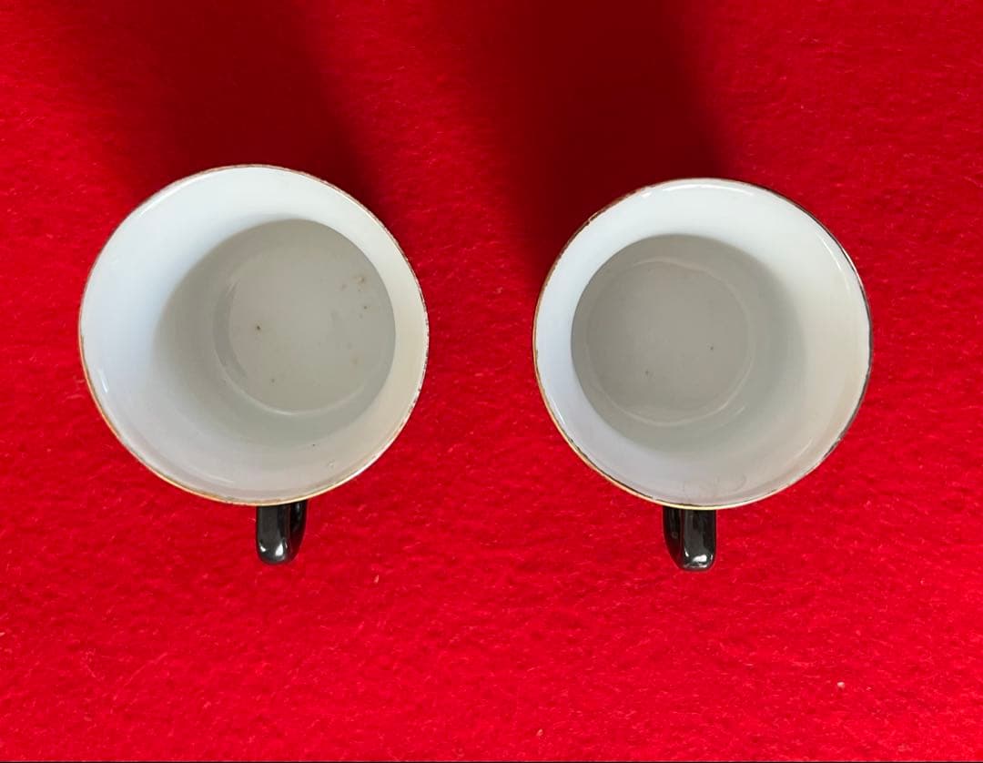 中国美術古玩 汕彩 百花不落地Tea Cup Coffee Cupカップソーサー