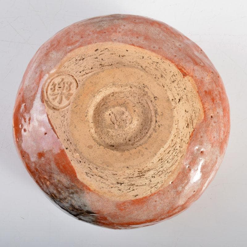 茶道具　楽吉左衛門　赤楽茶碗　共箱　M　R4715