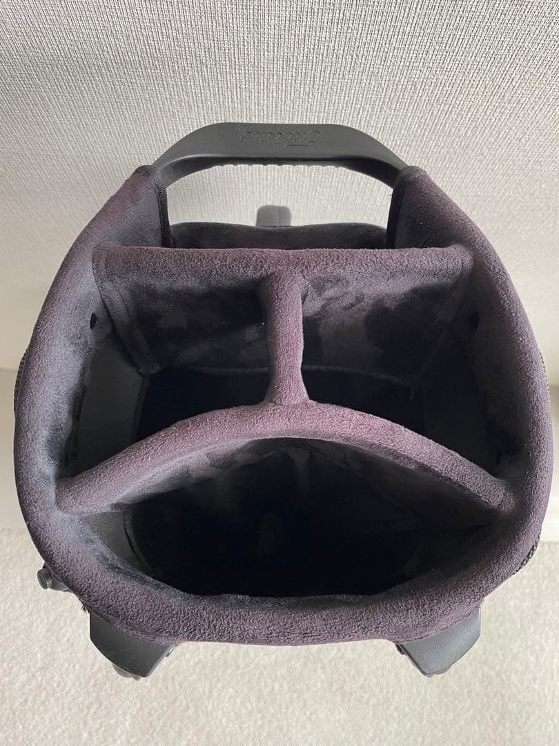 Titleist ゴルフキャディバッグ ブラック/レッド