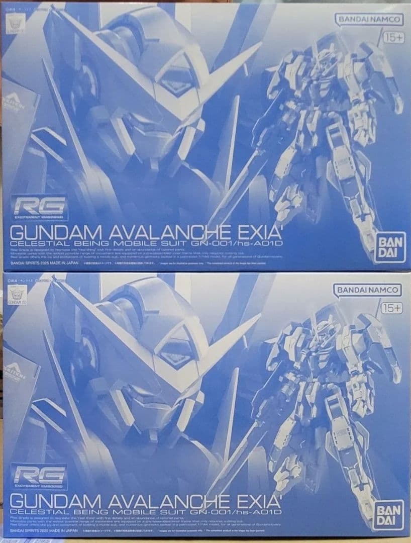 新品未組立２個セット ＲＧ 1/144 ガンダムアヴァランチエクシアダッシュ