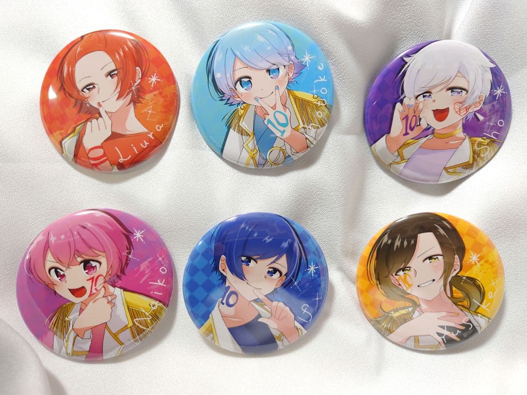 【新品未使用】いれいす 10万人登録記念 缶バッチ セット