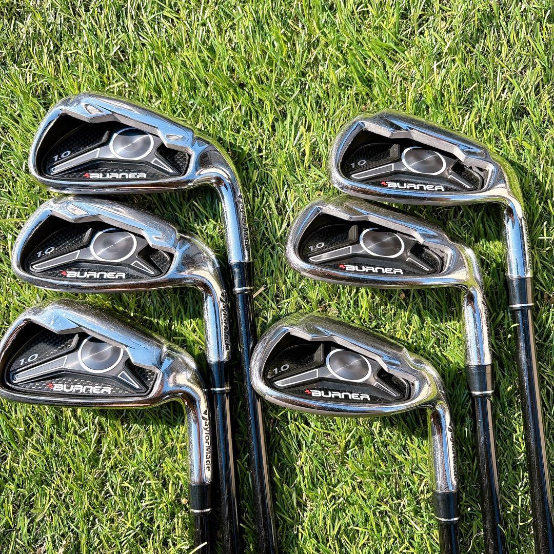 メンズゴルフクラブ　テーラーメイド　バーナー1.0 アイアン6本 FLEX.R