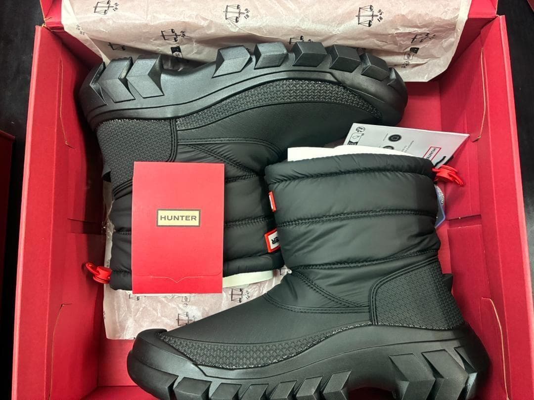 新品 超人気 HUNTER スノーブーツ ショート (25cm) 防水防寒