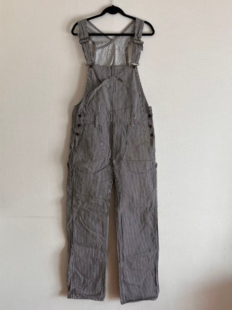 アイアンハート ヒッコリーストライプ オーバーオール 本店リペア有