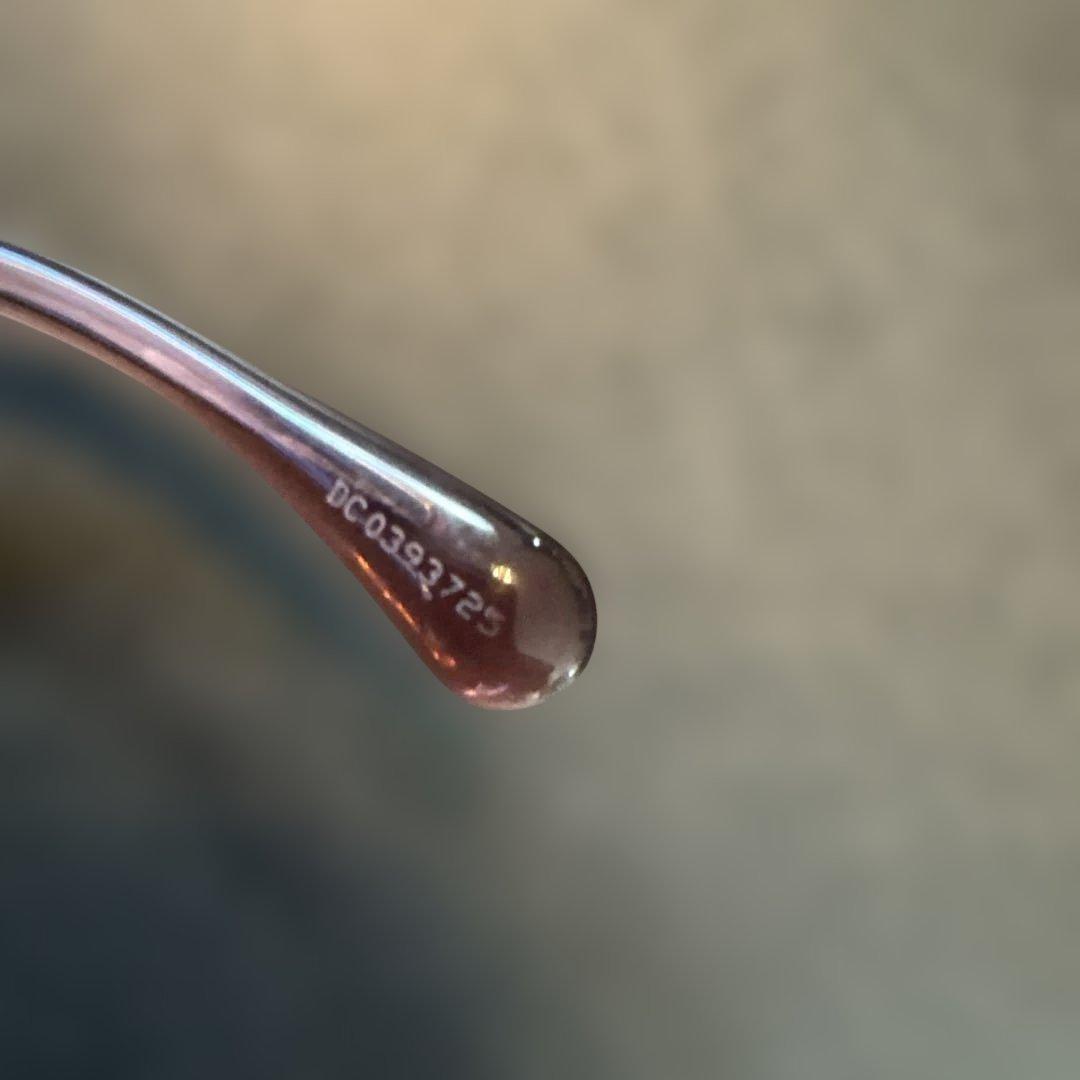 ピンク ラウンド型 サングラス イタリア製