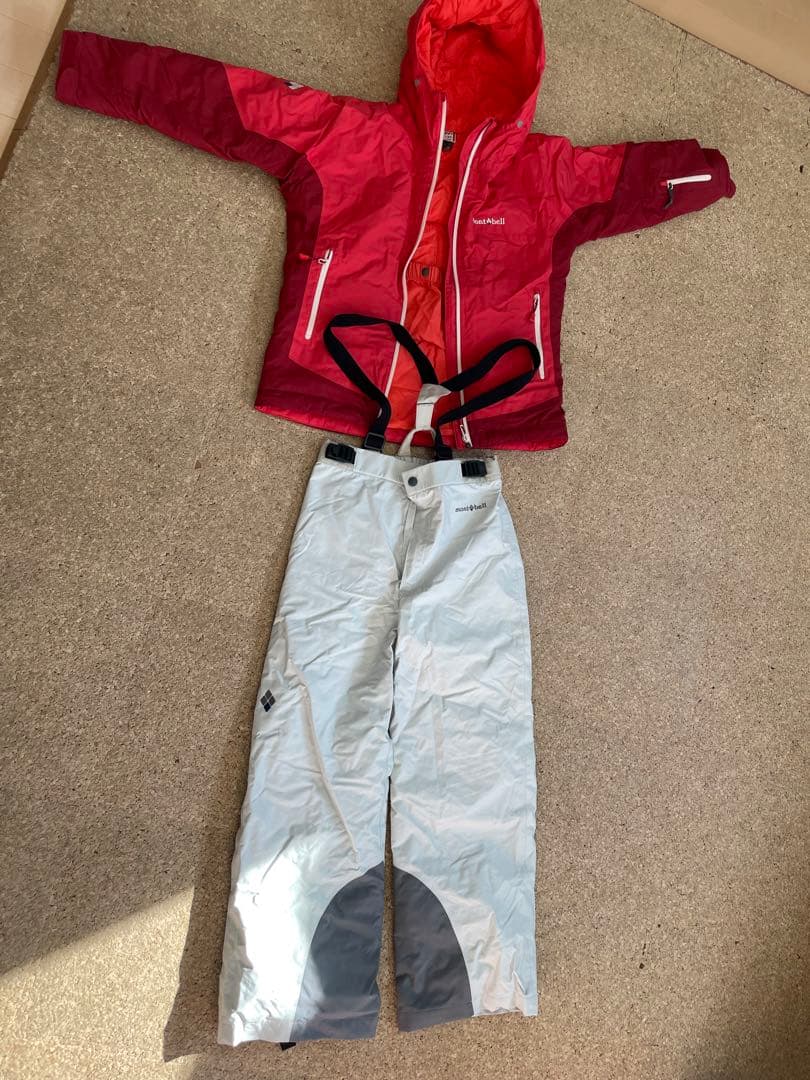 モンベル mont-bell スキーウェア上下セット 130,140cm