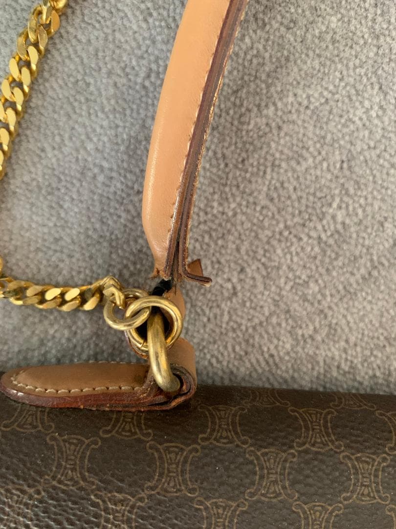 m*o様 【難あり】CELINE セリーヌ マカダム ハンドバッグ ガンチーニ