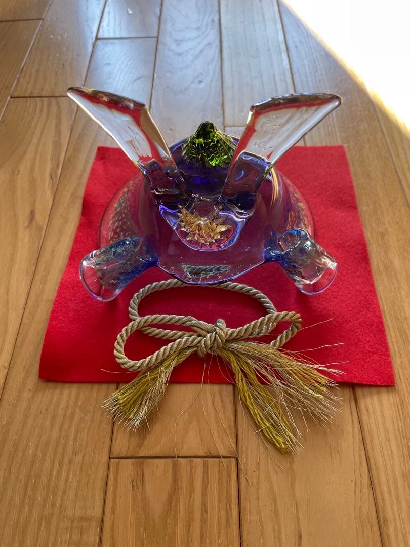 五月節句　クリスタルガラス　兜