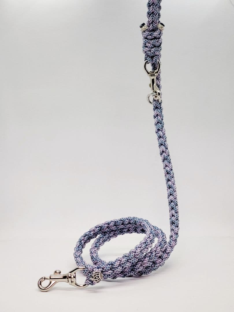 うちの子スタイル ハート編み ラベンダー