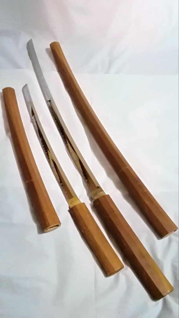 模造刀　白鞘　刀　脇差し　2本セット　コスプレ　防犯