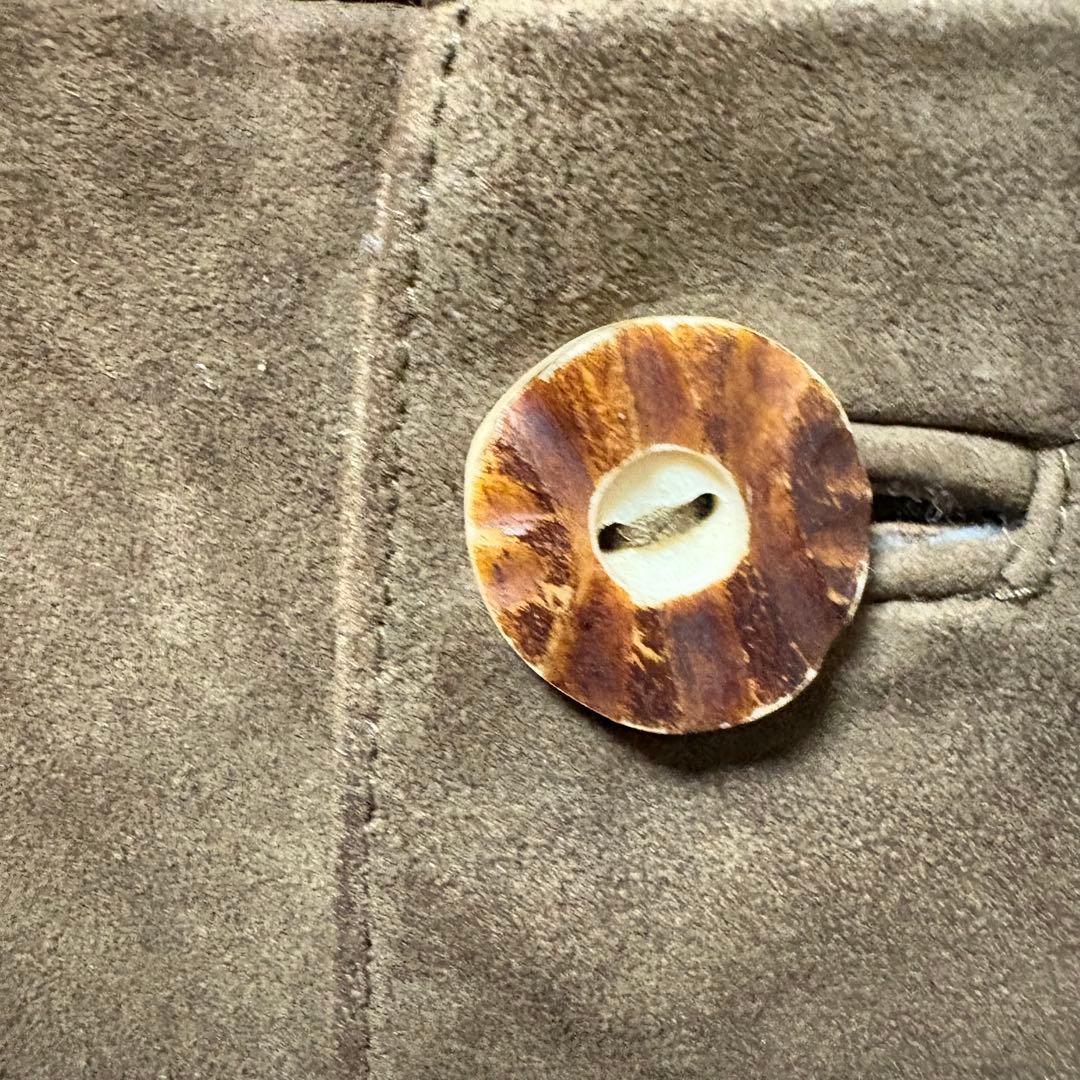 Sunagawa【希少】90sユーロ古着スエードレザーベストアラベスク刺繍