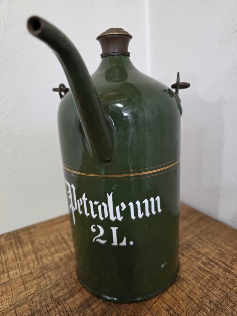 激レア美品　給油缶　ビンテージストーブ　石油ストーブ　琺瑯製