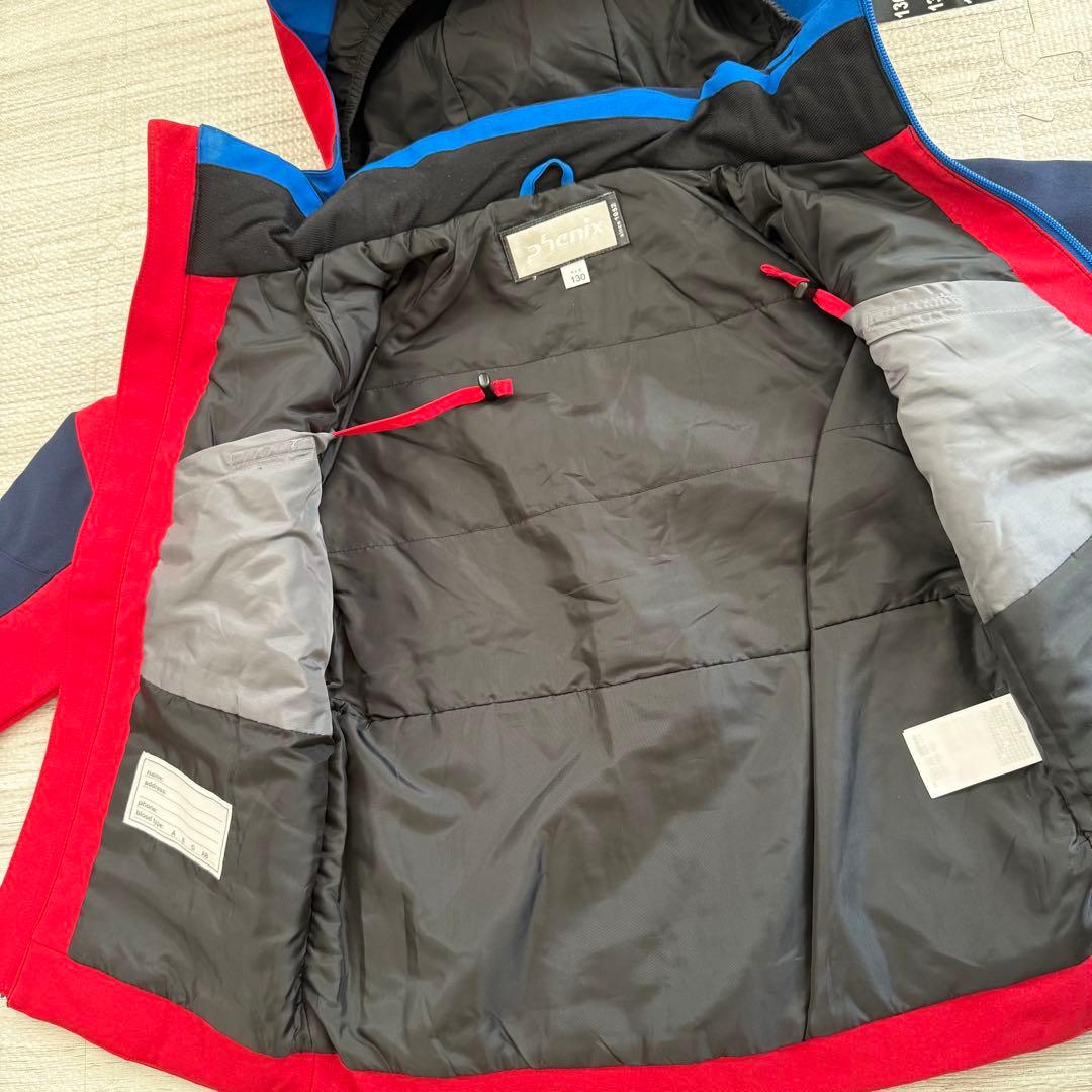 phenix キッズ　スキーウェア　スノボウェア　130 上下　グローブ付き