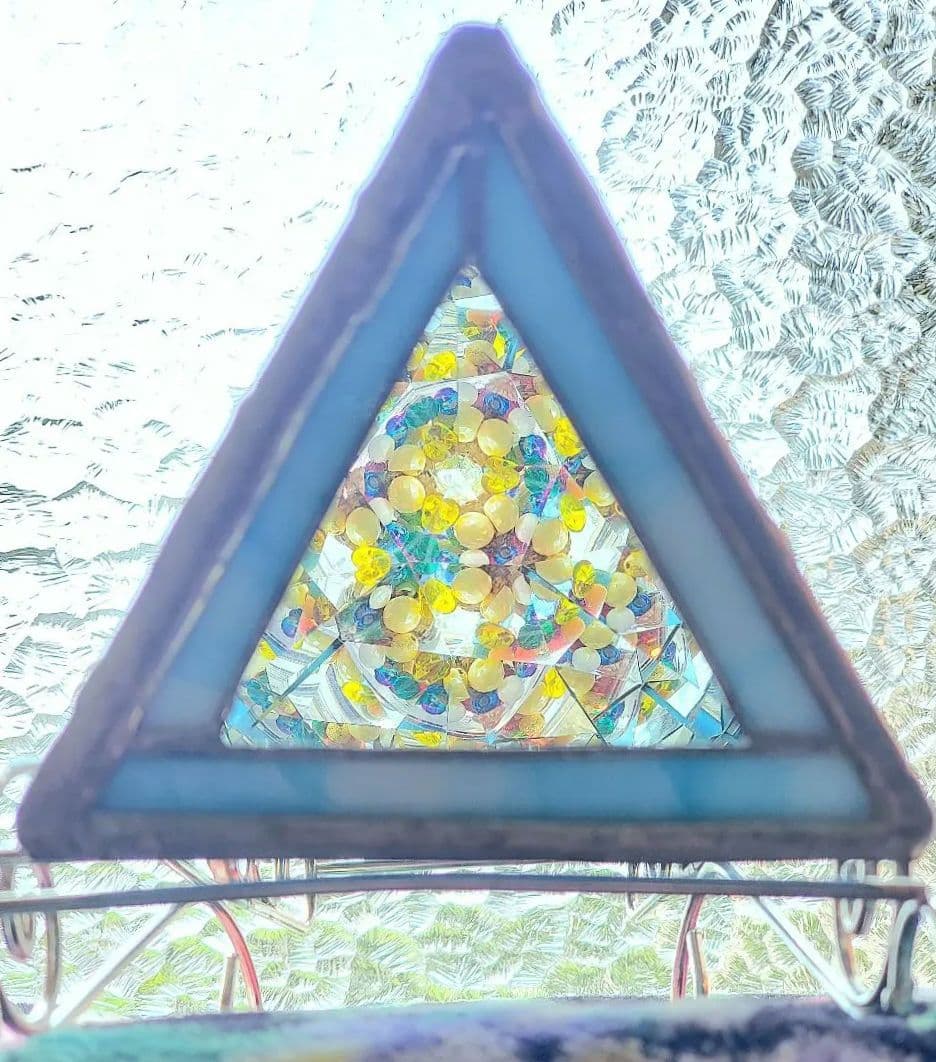 【Sankyo】ステンドグラスタイプ『オルゴール付き大型万華鏡』☆全長30cm☆