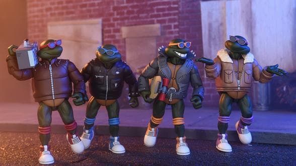 【NECA】新品 正規品 パンク・タートルズ TMNT フィギュア 4PK