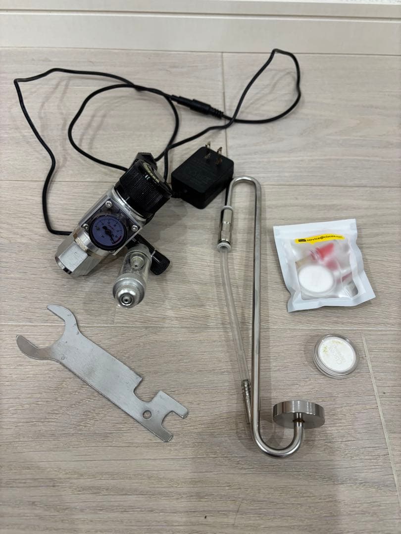 水草水槽 CO2添加 フルセット 電磁弁付き レギュレーター 拡散器