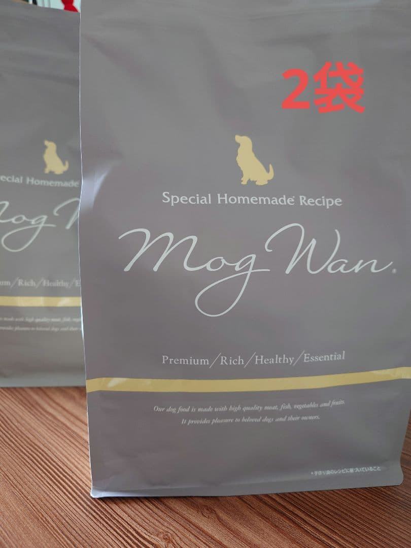 Mog Wan. ドライドッグフード 2袋