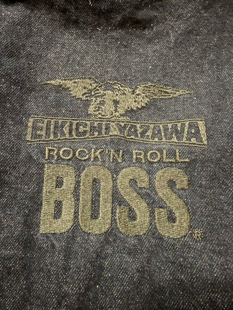 矢沢永吉 ブラックデニムジャケット L E.YAZAWA