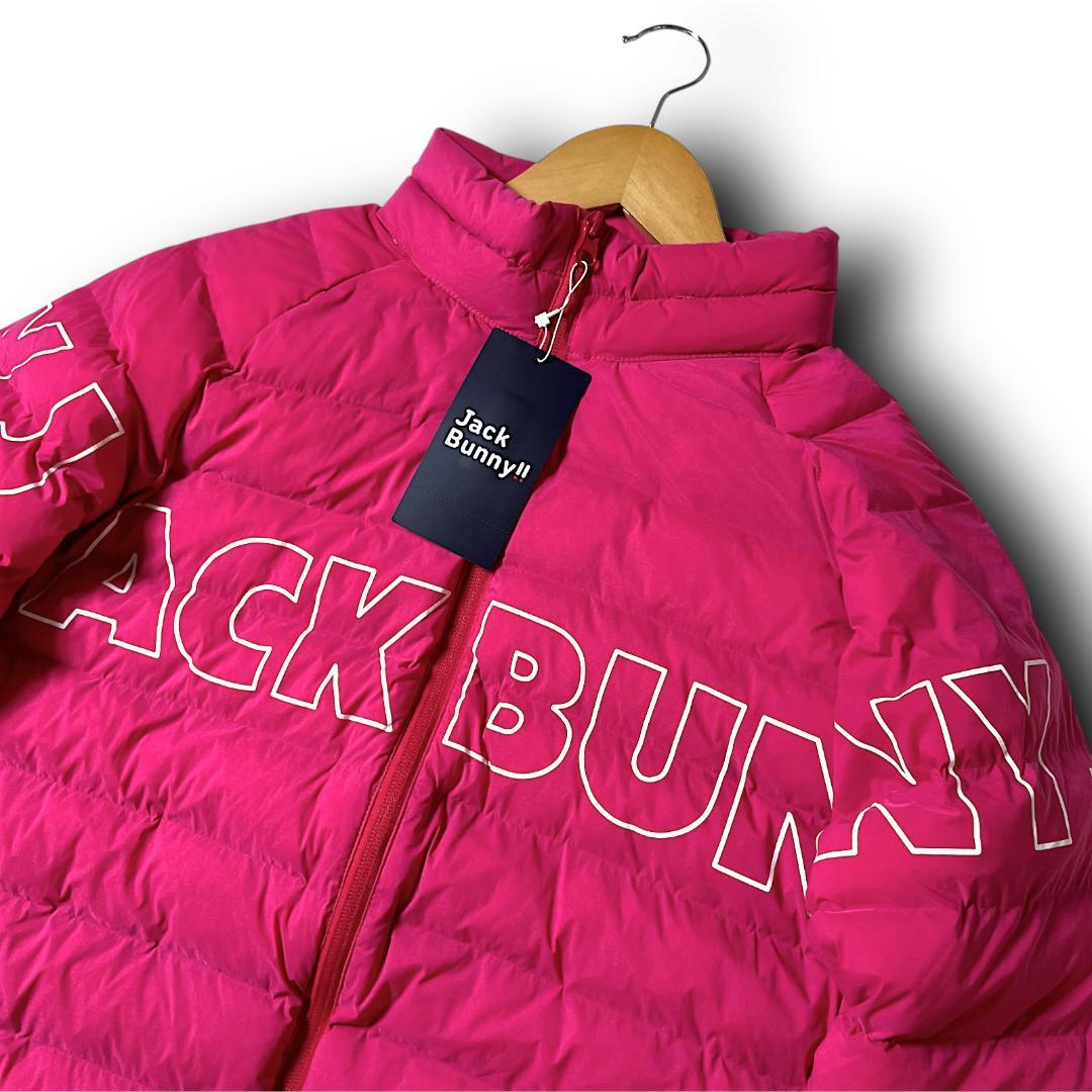 3 ジャックバニー ナイロンタフタ袋織フルジップジャケット マゼンタ系 下げ札付